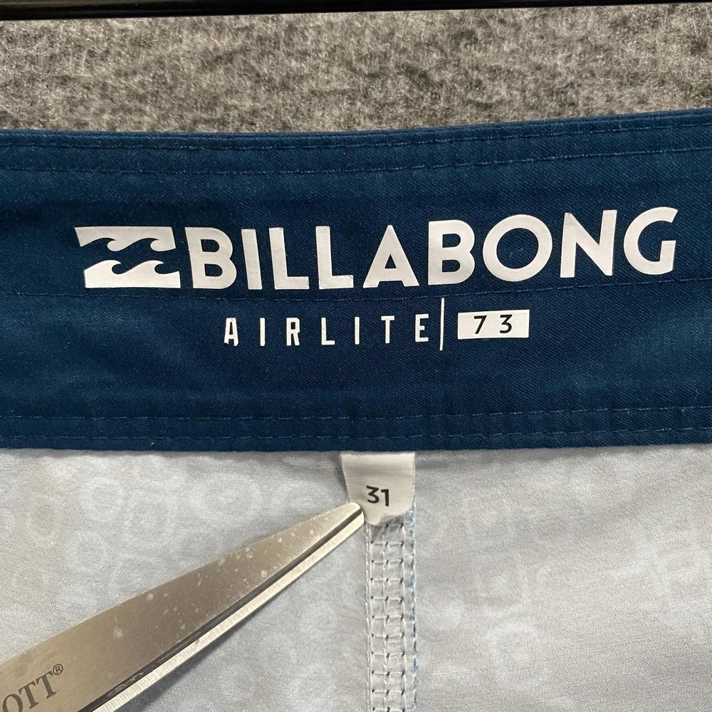 Billabong Airlite Board Shorts Mens 31 Blue‎ Floral Quick Dry Surf Beach Resort
